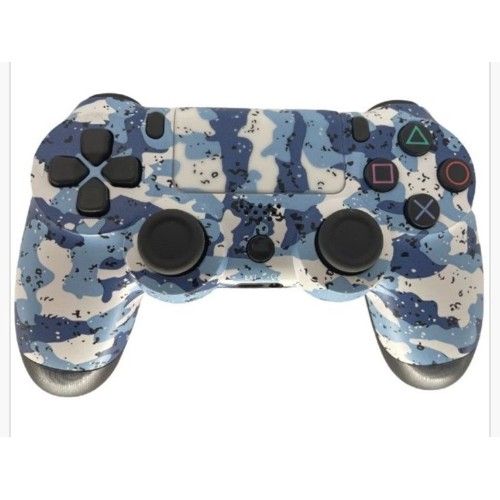 Ασύρματο Χειριστήριο Gamepad PS4 Doubleshock - Συμβατό με PS TV PS Now Wireless Controller Μπλε Λευκό Παραλλαγή