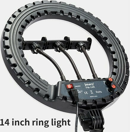 Επαγγελματικό Φωτιστικό Ring Light 34εκ. με Βάσεις για Κινητό και Χειριστήριο