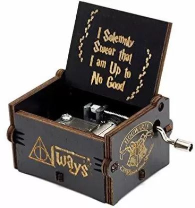 Ρετρό Ξύλινο Χειροκίνητο Μουσικό Κουτί – Harry Potter Μαύρο Ρετρό Ξύλινο Χειροκίνητο Μουσικό Κουτί – Harry Potter Μαύρο
