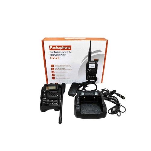 Ασύρματος Επαγγελματικός Πομποδέκτης 7W VHF UHF FM με Μεγάλη Μπαταρία & 128 Κανάλια – Walkie Talkie Pashaphone UV-23