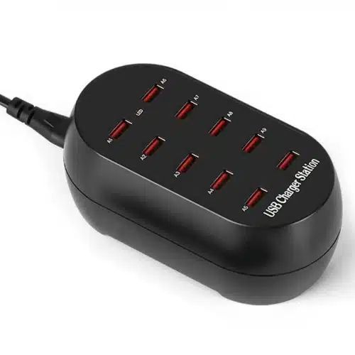 Γρήγορος Φορτιστής USB 10 Θυρών 60W 2.4A/1A Andowl