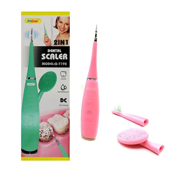 Andowl Ηλεκτρική Συσκευή Καθαρισμού Δοντιών Water Flosser Dental Scaler - Ροζ