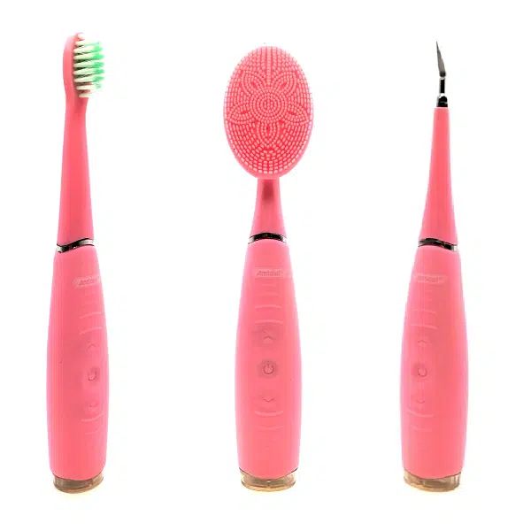 Andowl Ηλεκτρική Συσκευή Καθαρισμού Δοντιών Water Flosser Dental Scaler - Ροζ