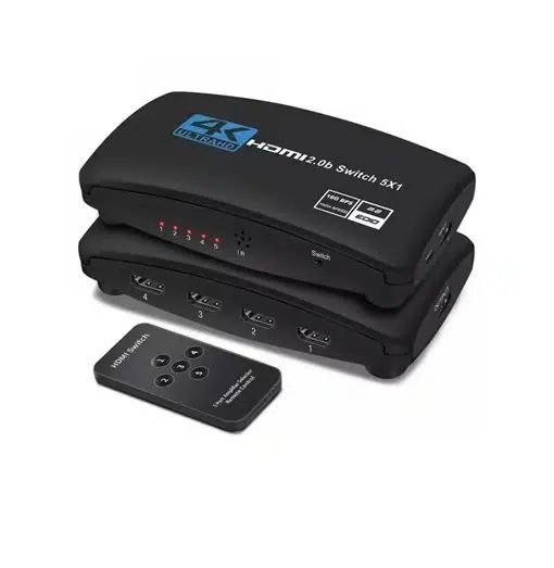 Διαχωριστής 5 Θυρών HDMI 2.0 4K Ultra HD Andowl