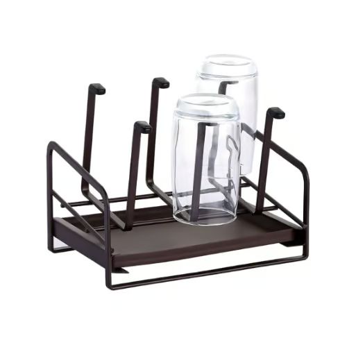 Μεταλλική Βάση για Ποτήρια 22x14x17.5 cm - Σκούρο Καφέ