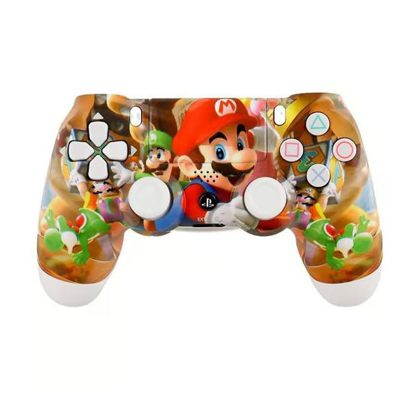 Doubleshock Super Mario Ασύρματο Gamepad Χειριστήριο Παιχνιδιών για PS4 με Αισθητήρες Κίνησης