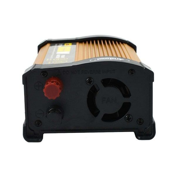 1000W Inverter Αυτοκινήτου Τροποποιημένου Ημιτόνου για Μετατροπή 12V DC σε 220V AC με 2xUSB Andowl - Χρυσό 