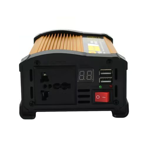 1000W Inverter Αυτοκινήτου Τροποποιημένου Ημιτόνου για Μετατροπή 12V DC σε 220V AC με 2xUSB Andowl - Χρυσό 