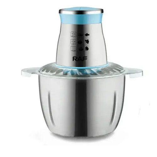 Raf Ηλεκτρικός Πολυκόφτης - Multi 1000W με Inox Κάδο 3L και 3 Ταχύτητες - Ασημί- Ροζ Raf Ηλεκτρικός Πολυκόφτης - Multi 1000W με Inox Κάδο 3L και 3 Ταχύτητες - Ασημί- Ροζ