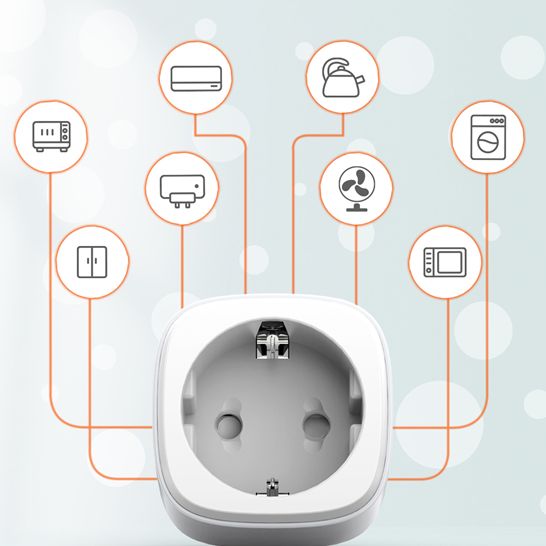 Ldnio Smart Μονόπριζο με Διακόπτη - WiFi Bluetooth και Δυνατότητα Ελέγχου μέσω Εφαρμογής - Λευκό 