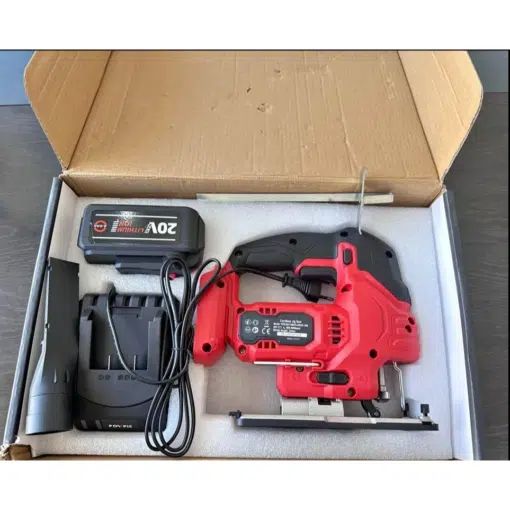 Σέγα Μπαταρίας 20V - 4Ah Με Φορτιστή Βαλιτσάκι Powfit Battery Jig Saw 