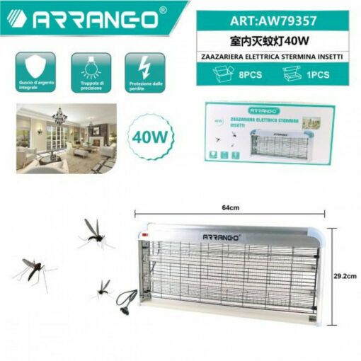Arrango Ηλεκτρική Εντομοπαγίδα - Εντομοκτόνο 40W Νέας Γενιάς Εξολοθρευτής Κουνουπιών & Εντόμων Arrango Ηλεκτρική Εντομοπαγίδα - Εντομοκτόνο 40W Νέας Γενιάς Εξολοθρευτής Κουνουπιών & Εντόμων