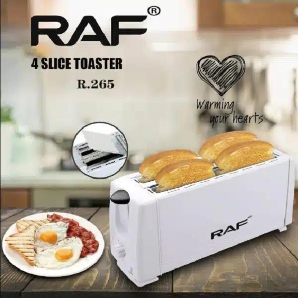 Φρυγανιέρα 4 Θέσεων 1200W Λευκή-RAF