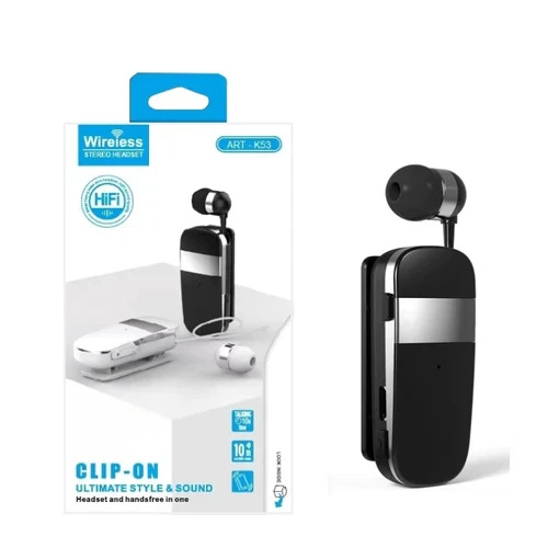 Ακουστικό Bluetooth Handsfree In-Ear με Δυνατότητα Σύνδεησης 2 Συσκευών & Κλιπ - Fineblue Ακουστικό Bluetooth Handsfree In-Ear με Δυνατότητα Σύνδεησης 2 Συσκευών & Κλιπ - Fineblue