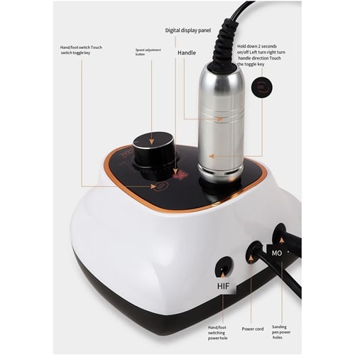 Επαγγελματικός τροχός νυχιών Ρεύματος 35000rpm Sml