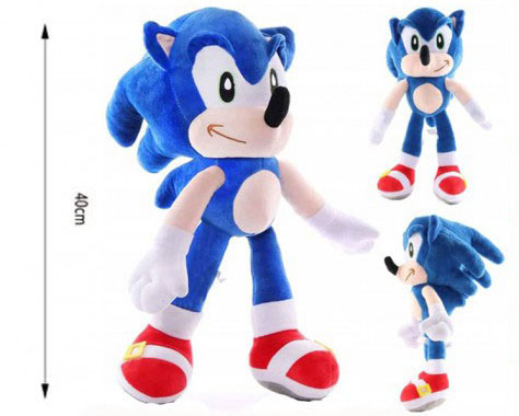 Διακοσμητικός Λούτρινoς SONIC 40cm Πολύχρωμος