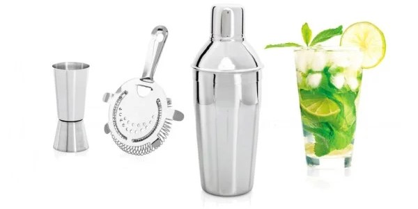 Ανοξείδωτο Σετ 5 Τεμαχίων για Παρασκευή Cocktail