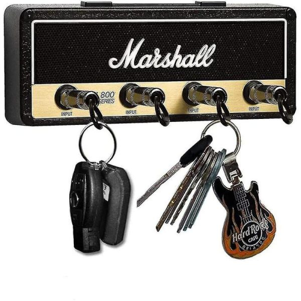 Κλειδοθήκη Ενισχυτής Κιθάρας Marshall με 4 Μπρελόκ σε Μαύρο