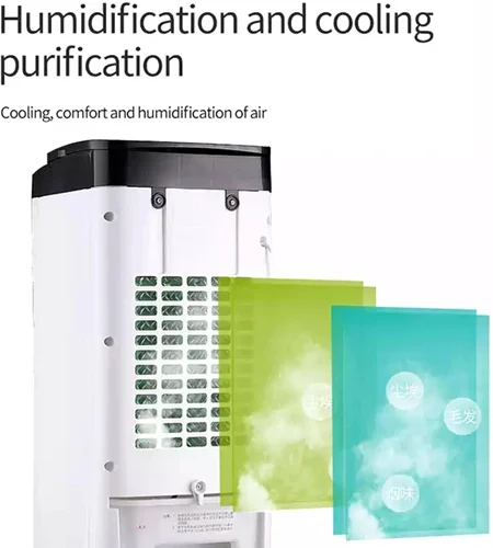 Φορητό Air Cooler Δαπέδου 65W με Δοχείο 4L 50.5 x 24 x 20cm - Λευκό