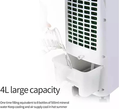 Φορητό Air Cooler Δαπέδου 65W με Δοχείο 4L 50.5 x 24 x 20cm - Λευκό
