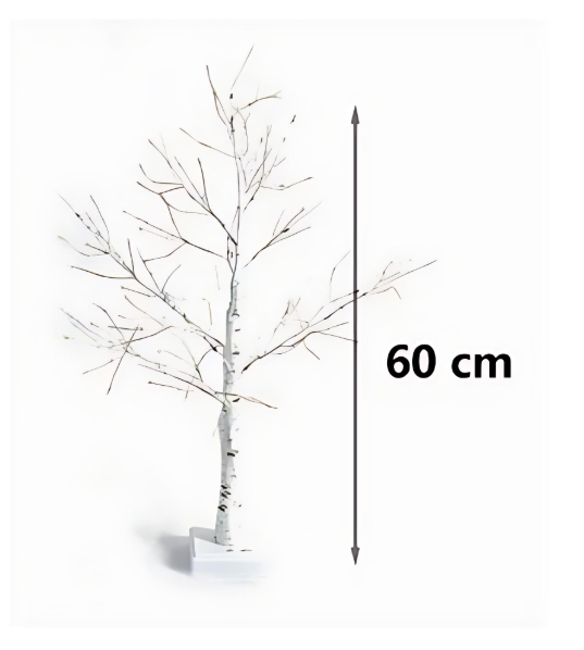 60cm Διακοσμητικό Δέντρο με Φωτιζόμενα Κλαδιά με 144 LED