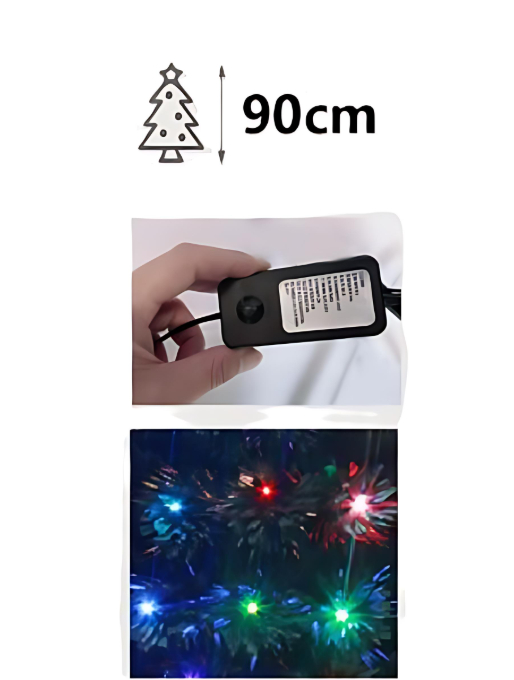 Τεχνητό Χριστουγεννιάτικο Δέντρο με RGB LED Φωτισμό 90cm