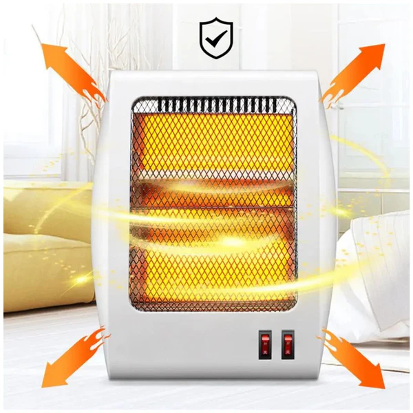 Φορητή Σόμπα Χαλαζία 800W με 2 Ταχύτητες και Προστασία Υπερθέρμανσης