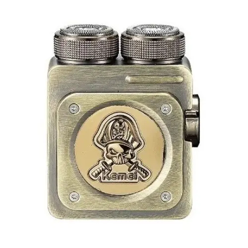 Kemei KM-1318 Ηλεκτρική Ξυριστική Μηχανή Περιστροφική USB