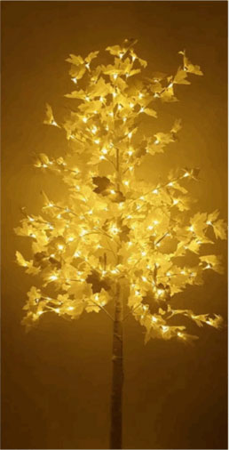 Εντυπωσιακό Διακοσμητικό Λευκό Φωτιζόμενο Δέντρο 180cm - Προσαρμοζόμενα Κλαδιά & LED Θερμός Λευκός Φωτισμός
