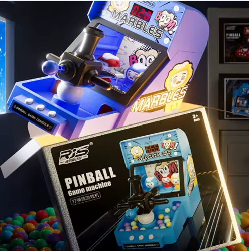 Διαδραστικό Επιτραπέζιο Παιχνίδι Φλίπερ Pinball Game Machine Μπλε