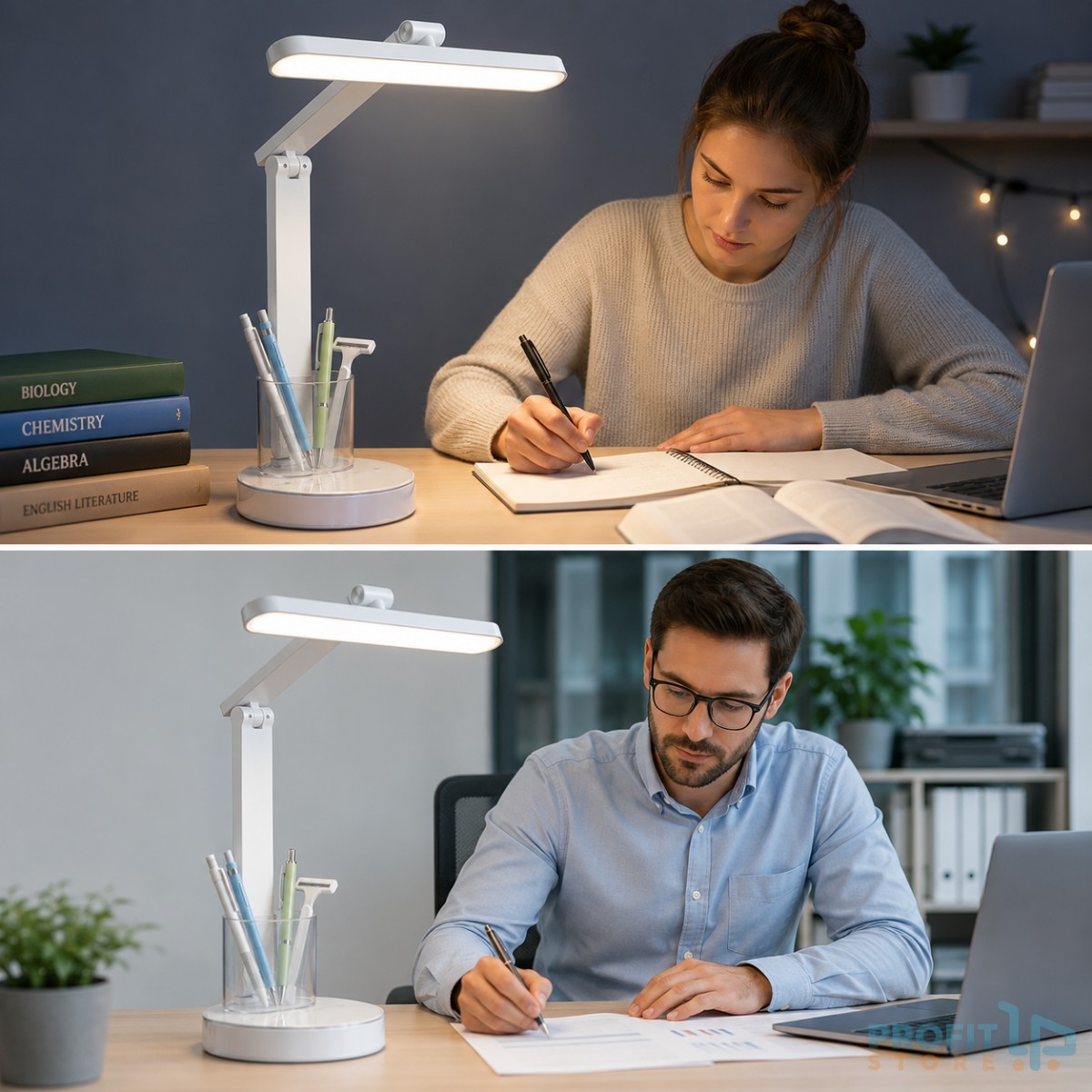 Πτυσσόμενο Επιτραπέζιο Φωτιστικό LED USB με Θήκη