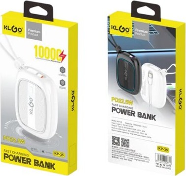 Power Bank KLGO KP-35 10000mAh – Γρήγορη Φόρτιση PD 22.5W με Οθόνη LED & USB-C Power Bank KLGO KP-35 10000mAh – Γρήγορη Φόρτιση PD 22.5W με Οθόνη LED & USB-C