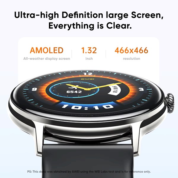 Smartwatch AMOLED Awei H11 – Κλήσεις Bluetooth, Καρδιακοί Παλμοί & Οξυγόνο