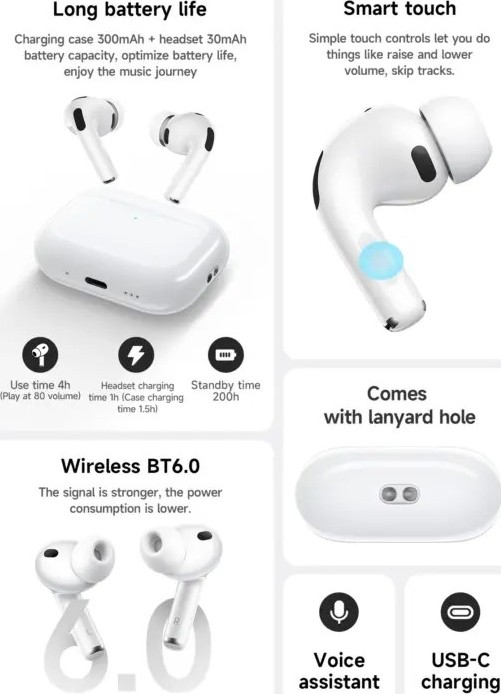 Ασύρματα Bluetooth Ακουστικά Hoco EW98 – Active Noise Cancellation, AI Μετάφραση & Καρδιακός Παλμός | ANC, BT6.0, 4h Αυτονομία, USB-C Ασύρματα Bluetooth Ακουστικά Hoco EW98 – Active Noise Cancellation, AI Μετάφραση & Καρδιακός Παλμός | ANC, BT6.0, 4h Αυτονομία, USB-C