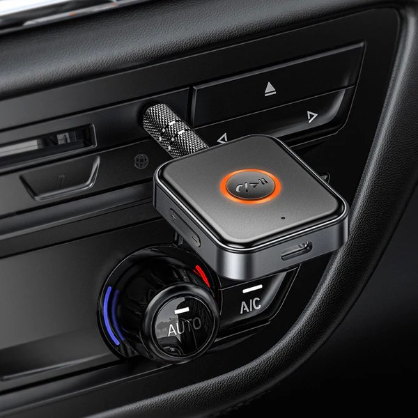 Bluetooth Receiver Borofone BC55-09 Suave – AUX 3.5mm Adapter με Bluetooth 5.3 | Ασύρματη Μετάδοση Ήχου για Αυτοκίνητο & Ηχεία, Plug & Play