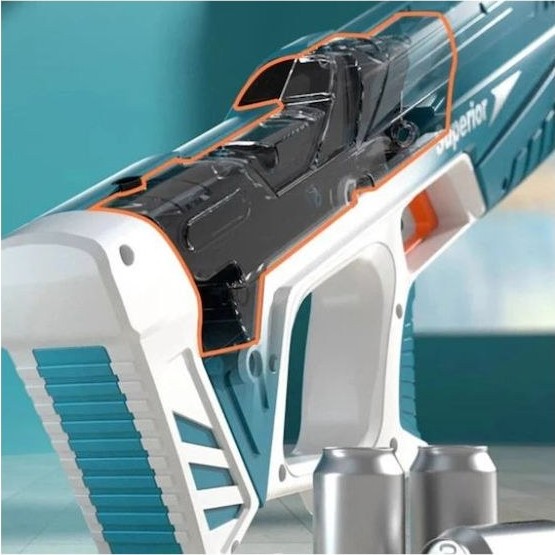 Ηλεκτρικό Νεροπίστολο Superior 43cm – Αυτόματη Ρίψη & Γέμισμα | Επαναφορτιζόμενο USB, Δυνατό παιχνίδι για Πισίνα & Παραλία Ηλεκτρικό Νεροπίστολο Superior 43cm – Αυτόματη Ρίψη & Γέμισμα | Επαναφορτιζόμενο USB, Δυνατό παιχνίδι για Πισίνα & Παραλία
