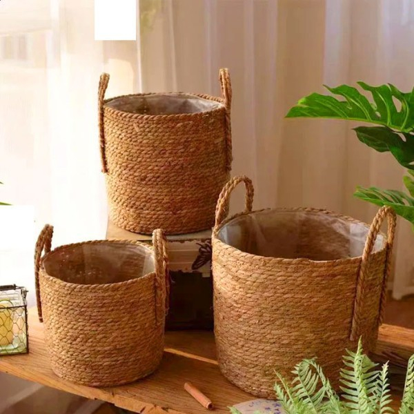 Σετ 3 Τμχ Διακοσμητικά Πλεκτά Καλάθια - Grass Basket 30×26 cm, 25×22cm και 22×16cm Σετ 3 Τμχ Διακοσμητικά Πλεκτά Καλάθια - Grass Basket 30×26 cm, 25×22cm και 22×16cm