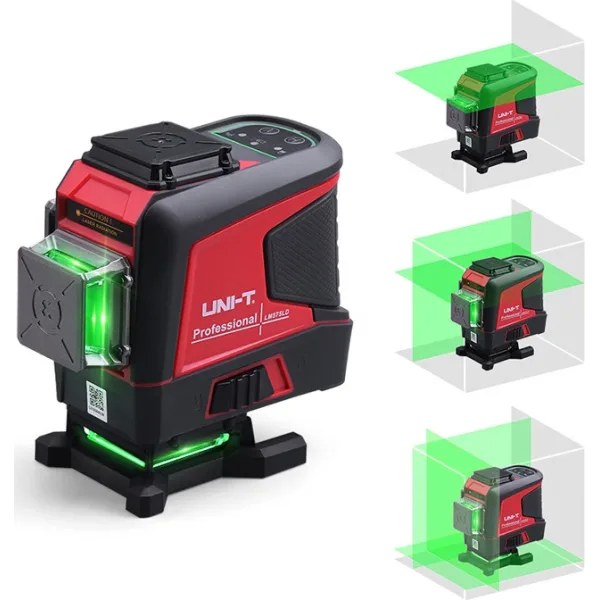 UNI-T LM575LD – Επαγγελματικό Αλφάδι Πράσινου Laser 12 Γραμμών 3×360° | Κατακόρυφες, Οριζόντιες & Διαγώνιες Γραμμές