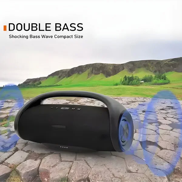 LED Φορητό Ασύρματο Ηχοσύστημα Bluetooth με Φωτισμό- Ηχείο Επαναφορτιζόμενο BOOM BOX-3 LED Φορητό Ασύρματο Ηχοσύστημα Bluetooth με Φωτισμό- Ηχείο Επαναφορτιζόμενο BOOM BOX-3