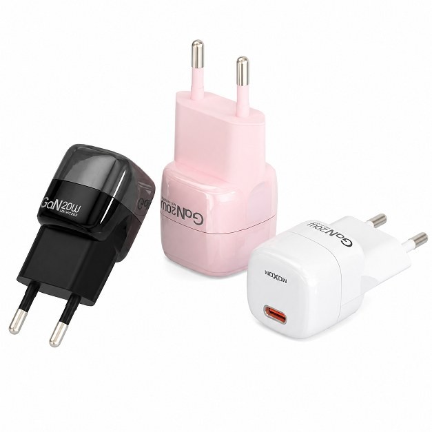 Φορτιστής Τοίχου GaN MOXOM MX-HC202 20W – Ταχεία Φόρτιση PD με USB-C - Τεχνολογία GaN, Συμπαγής Σχεδιασμός, Γρήγορος Φορτιστής για Smartphone Φορτιστής Τοίχου GaN MOXOM MX-HC202 20W – Ταχεία Φόρτιση PD με USB-C - Τεχνολογία GaN, Συμπαγής Σχεδιασμός, Γρήγορος Φορτιστής για Smartphone