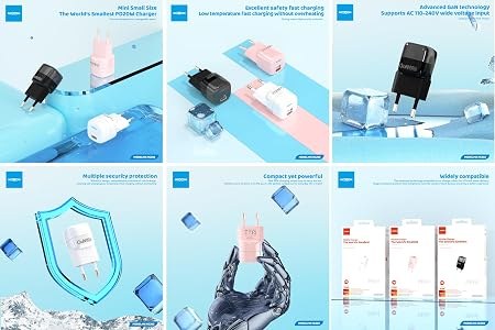 Φορτιστής Τοίχου GaN MOXOM MX-HC202 20W – Ταχεία Φόρτιση PD με USB-C - Τεχνολογία GaN, Συμπαγής Σχεδιασμός, Γρήγορος Φορτιστής για Smartphone Φορτιστής Τοίχου GaN MOXOM MX-HC202 20W – Ταχεία Φόρτιση PD με USB-C - Τεχνολογία GaN, Συμπαγής Σχεδιασμός, Γρήγορος Φορτιστής για Smartphone