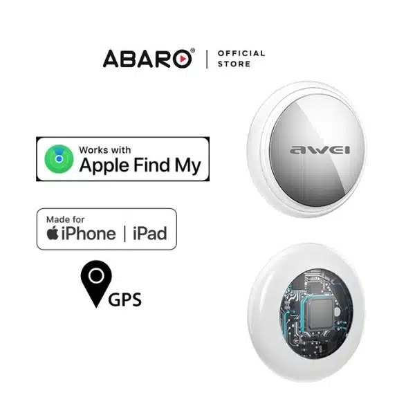 Bluetooth Tracker Εντοπισμού Awei P50 – Συμβατό με Apple Find My - GPS Locator για Κλειδιά, Αποσκευές, Τσάντες, για iPhone & iPad