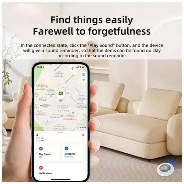 Bluetooth Tracker Εντοπισμού Awei P50 – Συμβατό με Apple Find My - GPS Locator για Κλειδιά, Αποσκευές, Τσάντες, για iPhone & iPad