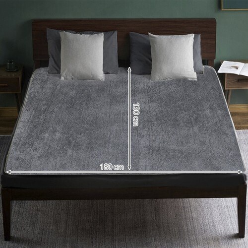 Ηλεκτρική Θερμαινόμενη Κουβέρτα 180x130cm – Άμεση Ζεστασιά & 6 Επίπεδα Θέρμανσης - 85W, Χρονοδιακόπτης, Προστασία Υπερθέρμανσης, Γκρι Ηλεκτρική Θερμαινόμενη Κουβέρτα 180x130cm – Άμεση Ζεστασιά & 6 Επίπεδα Θέρμανσης - 85W, Χρονοδιακόπτης, Προστασία Υπερθέρμανσης, Γκρι
