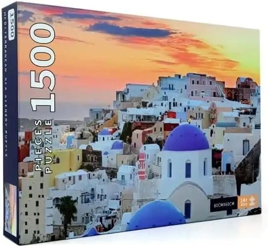 Παζλ Σαντορίνη 1500 Κομματιών – Μεσογειακό Τοπίο 80x60cm - Ενηλίκων, Δύσκολο, για Διακόσμηση, Ποιοτικό Χαρτόνι Παζλ Σαντορίνη 1500 Κομματιών – Μεσογειακό Τοπίο 80x60cm - Ενηλίκων, Δύσκολο, για Διακόσμηση, Ποιοτικό Χαρτόνι