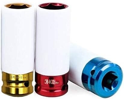 Σετ Κρουστικά Καρυδάκια Τροχών 1/2″ 17-19-21mm – Προστασία Ζάντας - 3 Τεμ. με Ένθετα, Χρωματική Κωδικοποίηση & Θήκη Μεταφοράς