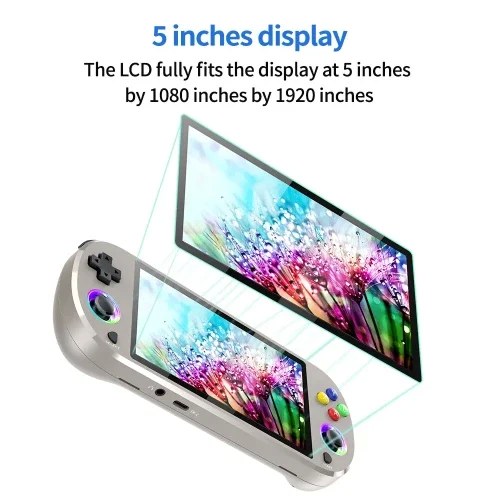 M22 Pro Κονσόλα 5.0'' 4K HD με LED RGB Φωτισμό και Gamepad για PS1