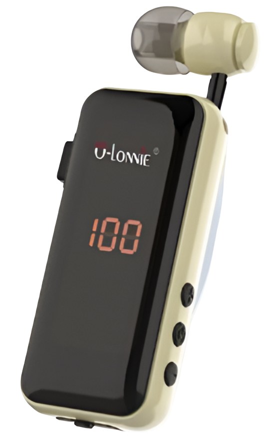 Ασύρματο Ακουστικό Bluetooth 5.3 Clip-On – Με Δόνηση & LED Οθόνη - Hands-Free, Υποδοχή TF Card, Επαναφορτιζόμενο Ασύρματο Ακουστικό Bluetooth 5.3 Clip-On – Με Δόνηση & LED Οθόνη - Hands-Free, Υποδοχή TF Card, Επαναφορτιζόμενο