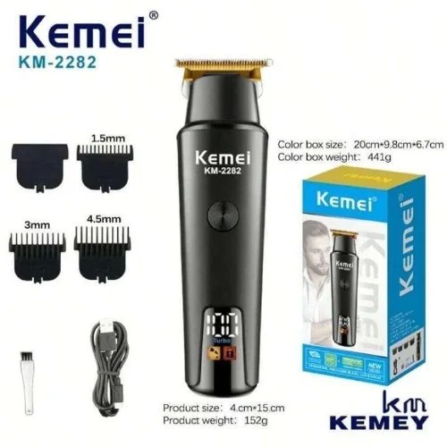 Kemei Επαγγελματική Κουρευτική Μηχανή – Ισχυρό Μοτέρ και Επαναφορτιζόμενη Μαύρη Kemei Επαγγελματική Κουρευτική Μηχανή – Ισχυρό Μοτέρ και Επαναφορτιζόμενη Μαύρη