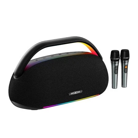 Ασύρματο Ηχείο Karaoke Moxom 400W – Με 2 Μικρόφωνα & RGB Φωτισμό - Bluetooth 5.3, Μπαταρία 30000mAh, HiFi Sound, Φορητό Ασύρματο Ηχείο Karaoke Moxom 400W – Με 2 Μικρόφωνα & RGB Φωτισμό - Bluetooth 5.3, Μπαταρία 30000mAh, HiFi Sound, Φορητό